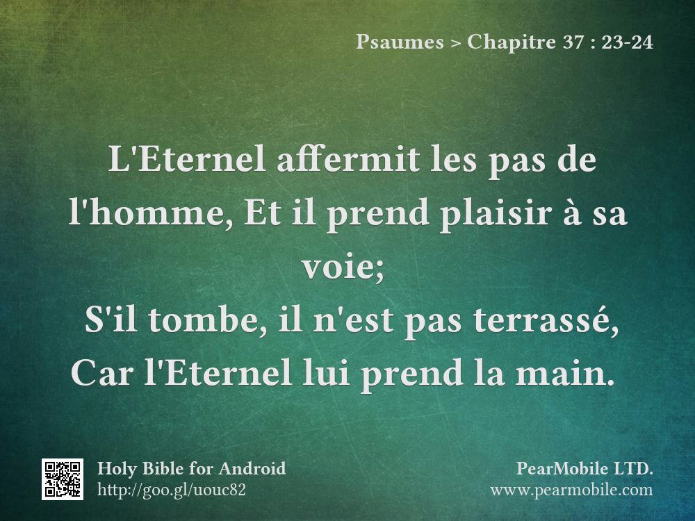 Psaumes, Chapitre 37:23-24